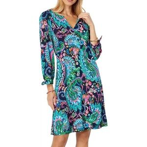 Lilly Pulitzer Lilly Pulitzer 3/4 Sleeve Cath "Take Me To The Sea" Dress NWT